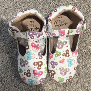 Monkey Feet Colorful Pattern Baby Walker Shoes